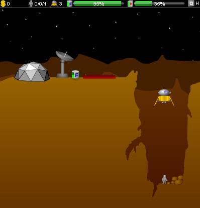 Game: Lander 2 - Lunar Rescue