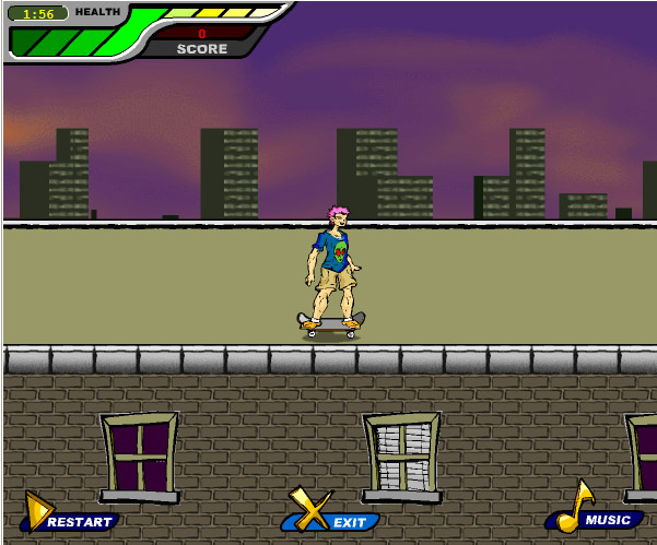 Game: Rooftop Skater