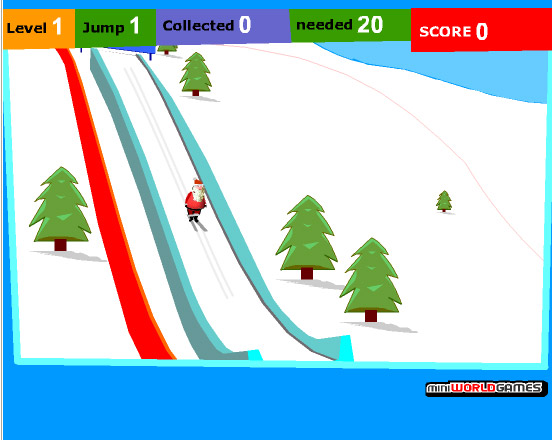 Game: Santa Snowboard