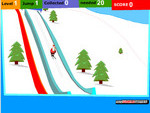 Game: Santa Snowboard